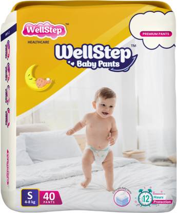 Wellstep baby diaper -extra absorb -bubble base Technology - S