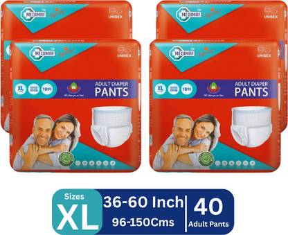 MEDIMAF by MAFATLAL Adult Diaper Pants - 40 Count (XL) Adult Diapers - XL