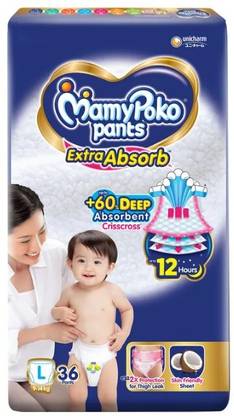 MamyPoko Pants Extra Absorb Large Diaper Pant - L