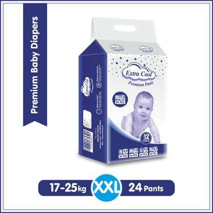 extracool Premium Baby diapers pack of 24 - XXL