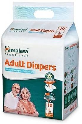 HIMALAYA Adult Diaper (Large) super absorbent super soft 10 pcs Unisex Adult Diapers - L