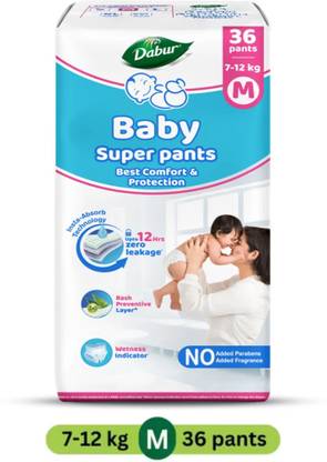 Dabur DIAPER M SIZE 36 PIECES - M