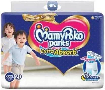 MamyPoko Pants Extra Absorb XXXL20,Unisex Baby, Pack of 80. 18-35 Kg - XXL - XXXL