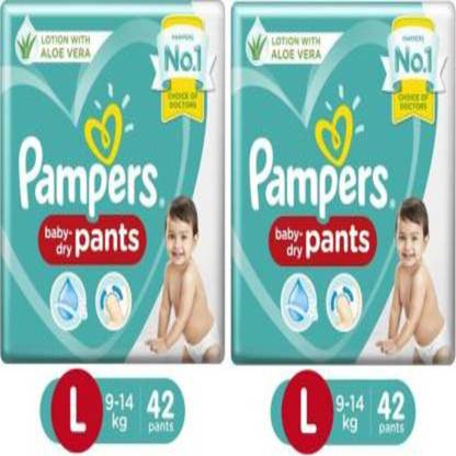 Pampers Diaper Soft Pants Lotion Grap With Aloe Vera - L