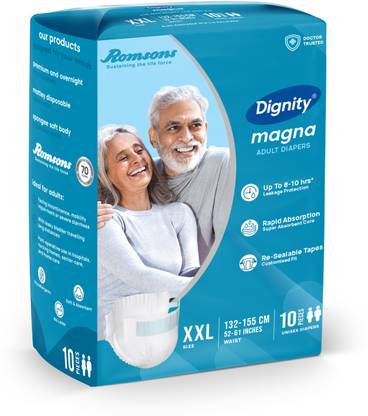 DIGNITY Magna Tape Style Adult Diapers - XXL