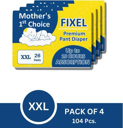 fixel baby diapers Pants Double Xl size Pack of 4 - XXL