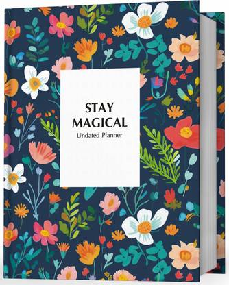 Zaslan Undated Daily & Journal to Schedule Day, To-Do List, 2025 Regular Planner 160+ Stickers 231 Pages
