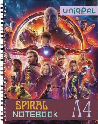 UNIQPAL SET OF 1 A4 Notebook RULED 200 Pages