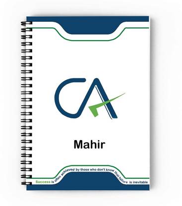 epheriwala CA Mahir / Notebook for Chartered Accountant A5 Diary Unruled 140 Pages