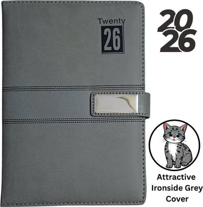 ShreeGanadhish 2025 A5 Executive / Journal / Notebook / Personal| Month Cut | 21X15 CM Regular Diary Ruled 365 Pages