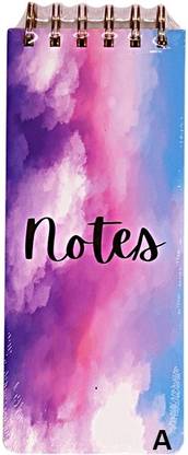 Vintager Spiral Serenity Smooth Writing Notepad For Daily Use Mini Note Pad Ruled Pages 52 Pages