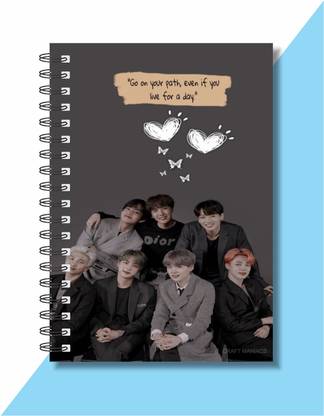 craft maniacs BTS DIARY A5 Diary RULED 160 Pages