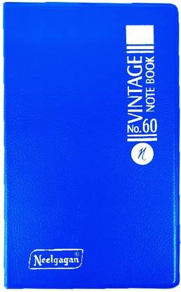 NEELGAGAN No. 60 Vintage Note Book Soft Cover P-5 (9.5 x 15.5cm) Assorted Notebook Ruled 160 Pages
