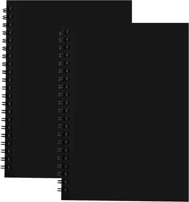 TWONE 2 Pack Sketch Notebook,A4 Spiral Blank Notebook Plain Notepad A4 Notebook Blank 100 Pages