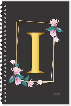 ESCAPER I letter diary (Ruled - A5), I initial Diary, I alphabet diary A5 Diary Ruled 160 Pages