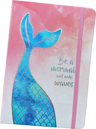 triple paper Cute Self Design Mermaid Diary Notebook A5 Diary Ruled 200 Pages A5 Diary Rule Paper 200 Pages