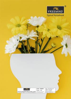 FREEMIND Spiral notebook Regular Notebook Single Line 100 Pages