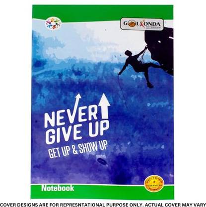 GOLKONDA Long Regular Notebook Single Rule, (Cover design may vary in reality) 192 Pages