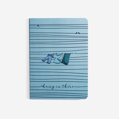The Journal Lab All-Purpose: 90 GSM Natural Shade Paper Flat-lay Opening Plain Pages A5 Notebook Plain 144 Pages