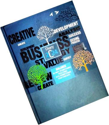 Excel 2024 Executive Style Office Diary with Excellent Design Sunday Half Page Regular Diary Ruled 344 Pages