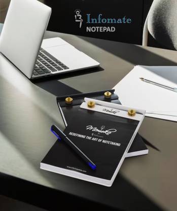 Infomate Memoko Notepad Regular Note Pad Premium Personalised Notepad for Professionals, Personal use and Gifting purpose 100 Pages