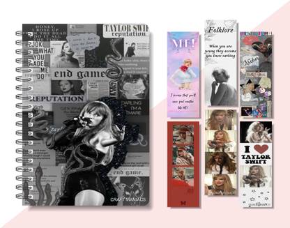 craft maniacs 2023 TAYLOR DIARY + FREEBIE COLLECTION A5 Notebook RULED