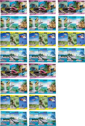 Classmate GIFTSET Regular Notebook UNRULED PLAIN WHITE 172 Pages