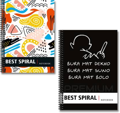 Best Spiral Notebooks | 400 Pages Ruled Notebook | A4 Size Paper | A4 Notebook Ruled 400 Pages