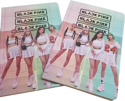 kistapo BlackPink ICE CREAM | JENNIE KIM | LISA | JISOO | ROSE | A5 Notebook Ruled A5 Notebook Ruled 100 Pages