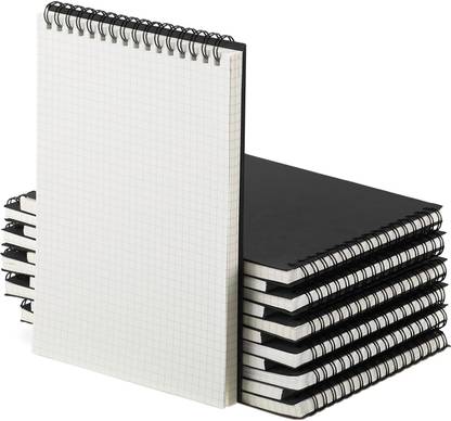 Engrowtic Graph Paper Notepad A5 Top Wirebound Notepad Grid Notebook A5 Note Pad Graph 120 Pages