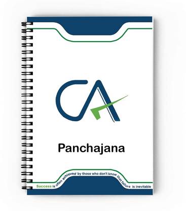 epheriwala CA Panchajana / Notebook for Chartered Accountant A5 Diary Unruled 140 Pages