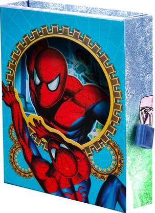 Art Bundle marvel lock diary notebook for kids-16.5*13.5*3 cm A6 Diary yes 100 Pages