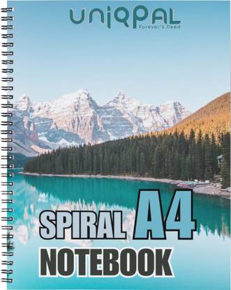 UNIQPAL SET OF 1 Regular Notebook UNRULED 200 Pages