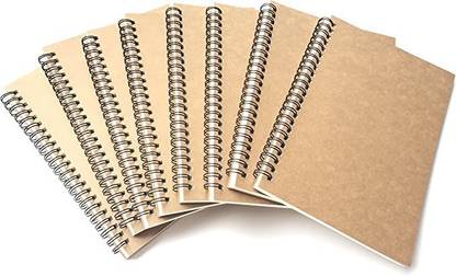 TWONE Bulk Spiral Notebooks 8 Pack Pocket Size Mini Lined Wirebound Journals Note Pads A5 Notebook Lined 100 Pages