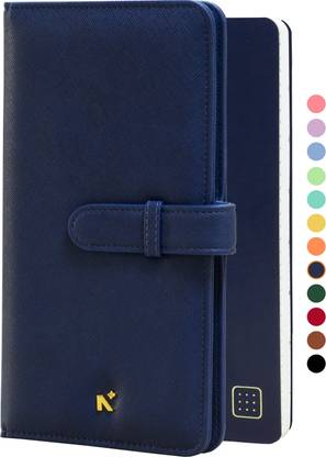 NEORAH Personal Organiser + Replaceable Refill Journal Diary + WALLET PETITE Mini Organizer Dot Grid 160 Pages