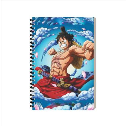 ESCAPER Monkey D Luffy Anime Cartoon Diary, Laminated Soft Cover Notebook, Notepad A5 Diary Ruled 160 Pages