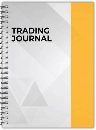 TimeWise Trading Journal Monochrome Stock Market Notebook Day Trade Log A5 Journal Unruled 130 Pages