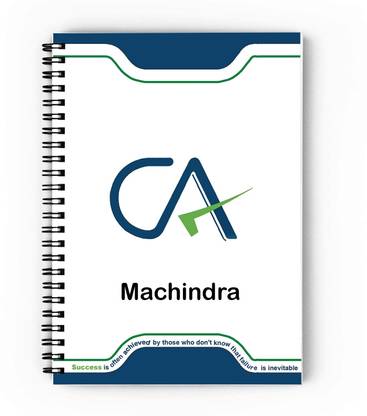 epheriwala CA Machindra / Notebook for Chartered Accountant A5 Diary Unruled 140 Pages