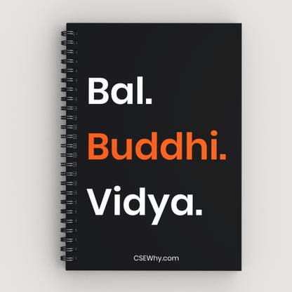BAL BUDDHI VIDYA Spiral Notebook A4 Notebook Plain 300 Pages