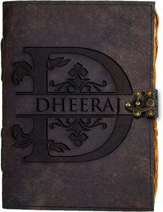 DI-KRAFT Handmade Classic Design Leather-DHEERAJ Printed Diary A5 Diary Unruled 200 Pages