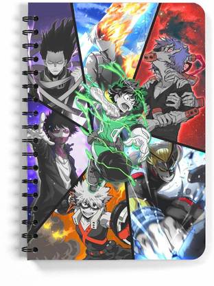 ComicSense My Hero Academia Anime Heroes & Villains Sketchbook A5 Notebook Unruled 120 Pages