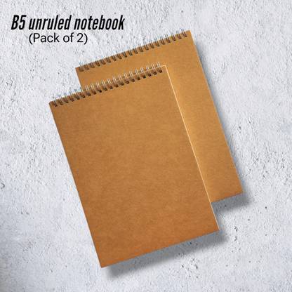 Tor Sketch Book B5 Top Spiral-Bound Sketchpad Paper drawing doodling and colouring B5 Notebook Unruled 60 Pages