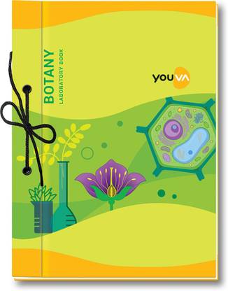 NAVNEET Youva Hard Bound Botany Laboratory Book 21x28.5 cm 1 Ruled/1 Plain 58 Pages Regular Note Book Sketch (1Side Ruled / 1Side Plain) 58 Pages