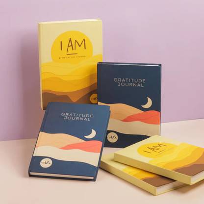 Route to life Affirmation Journal + Gratitude Journal Assorted Journal Ruled 416 Pages