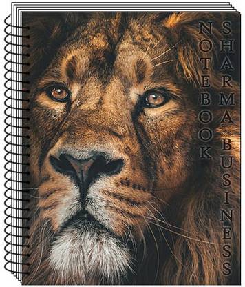 SHARMA BUSINESS Big A4 Spiral Unruled Notebook, 75 GSM Paper, Set of 1(Real King) A4 Note Book Unruled 200 Pages