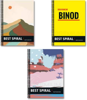Best Spiral Notebooks | 200 Pages UnRuled Notebook | A4 Size Paper | A4 Notebook UnRuled 200 Pages