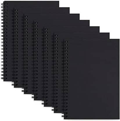 LABUK 7 Pack A5 Unlined Spiral Notebook 100 Pages Blank Notebook Journal A5 Notebook Unruled 100 Pages