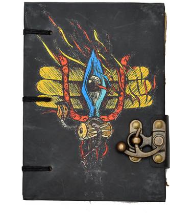 CRAFT CLUB Mahadev Print Diary with 100% Recycled Antique Handmade Paper Regular Journal Un-Ruled 144 Pages