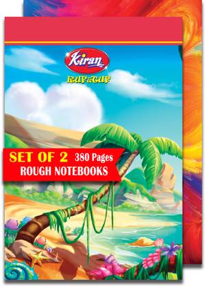 Srinivasa Rough Notebooks 380 Pages ( 2 Subjects Scrap Book) 2 Practice Books for Students Regular Notebook Unruled 380 Pages