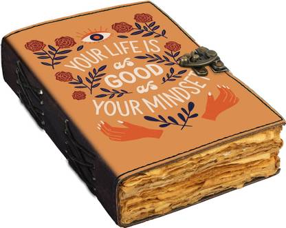 DI-KRAFT Love valentines theme leather jurnal with antique pages A5 Journal unruled 200 Pages